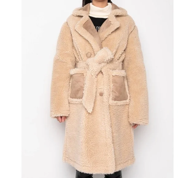 AKIRA REVE BORG TRENCH COAT - Picture 3 of 16